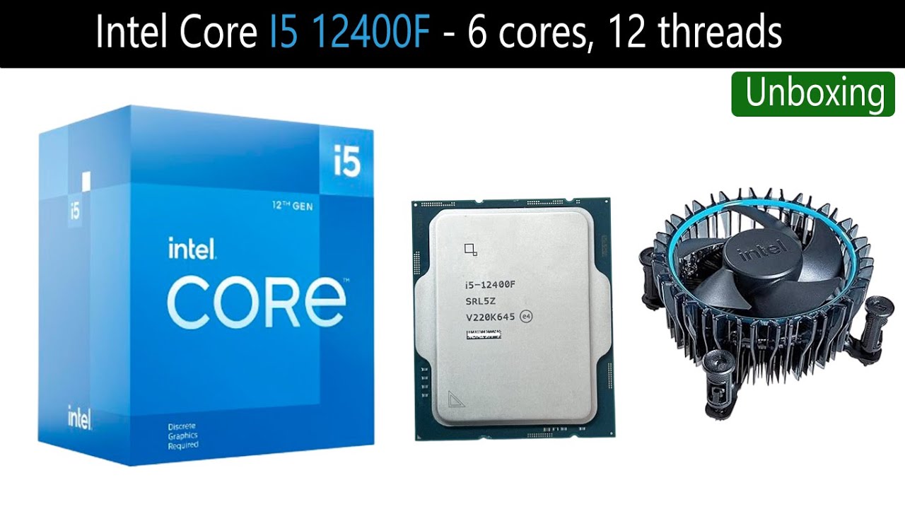 Intel Core I5 12400F 12 Generation Processor CPU - Unboxing - YouTube