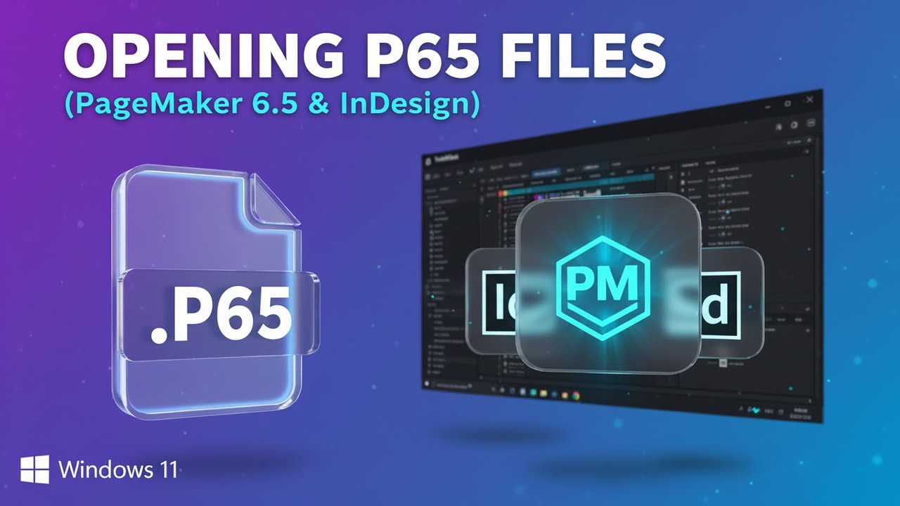 Opening P65 Files (Adobe PageMaker 6.5) - YouTube