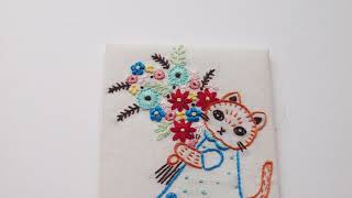 ノクシカタ刺繍 大型タペストリー 国内額装 ノクシカタ刺繍大型