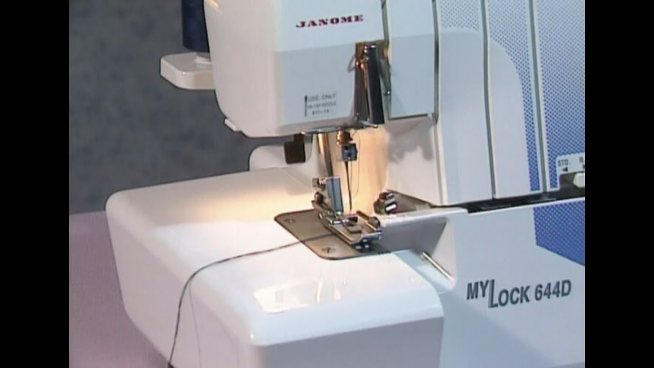 Janome MyLock 644D / 744D Overlocker Video - YouTube