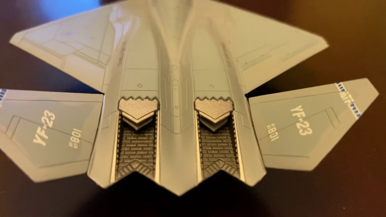 Aviation fighters 1/144 YF-23 model review - YouTube