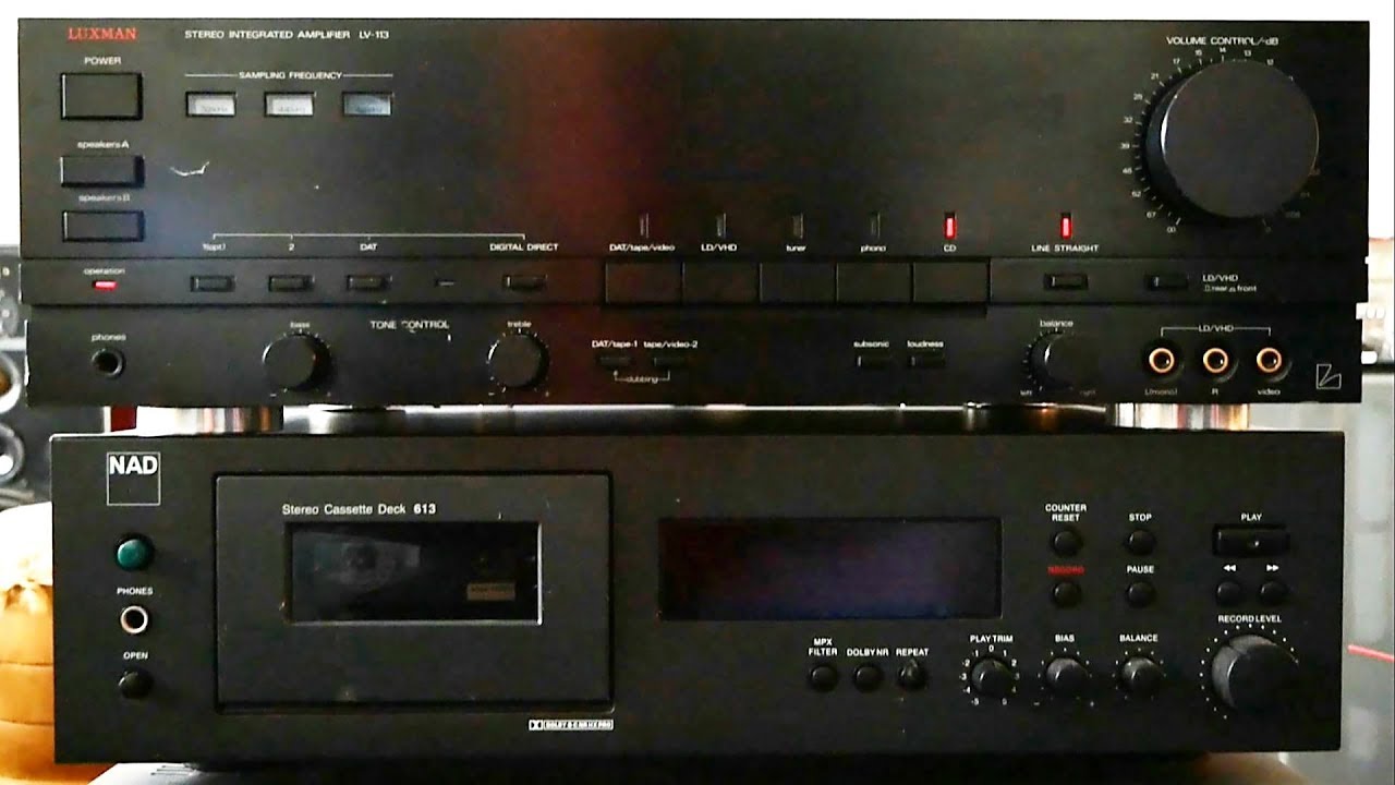 Luxman LV-113 on B&O M100 & Canton ergo RC-L soundtest - YouTube