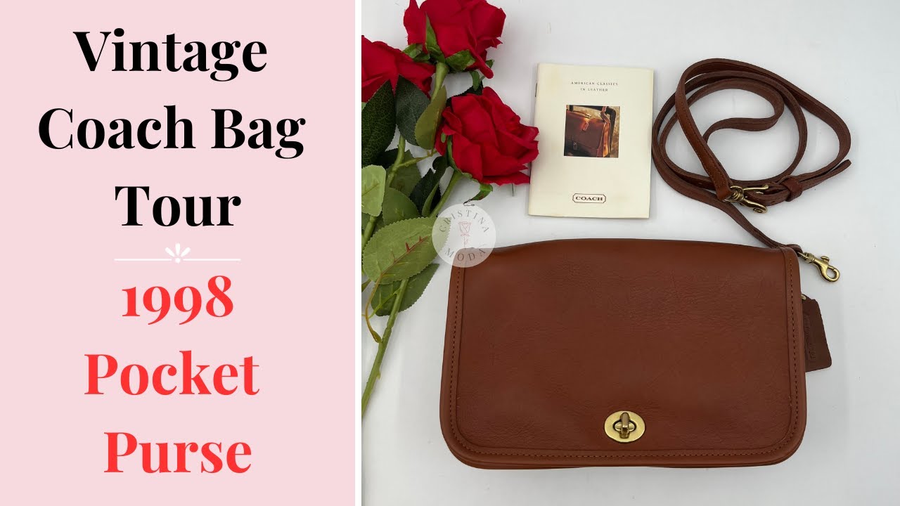 Vintage Coach Bag Tour | 1998 Pocket Purse | Cristina Moda Vintage