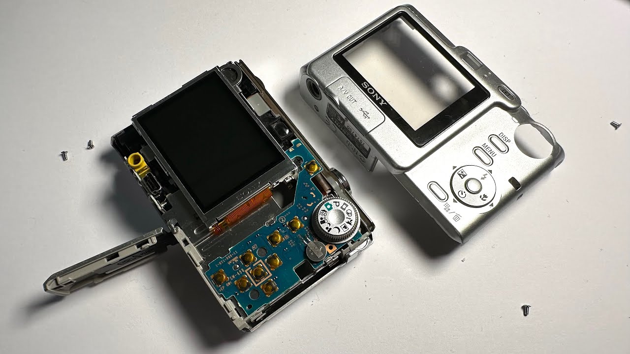 Sony Cyber Shot DSC W35 Digital Camera Disassembly - YouTube