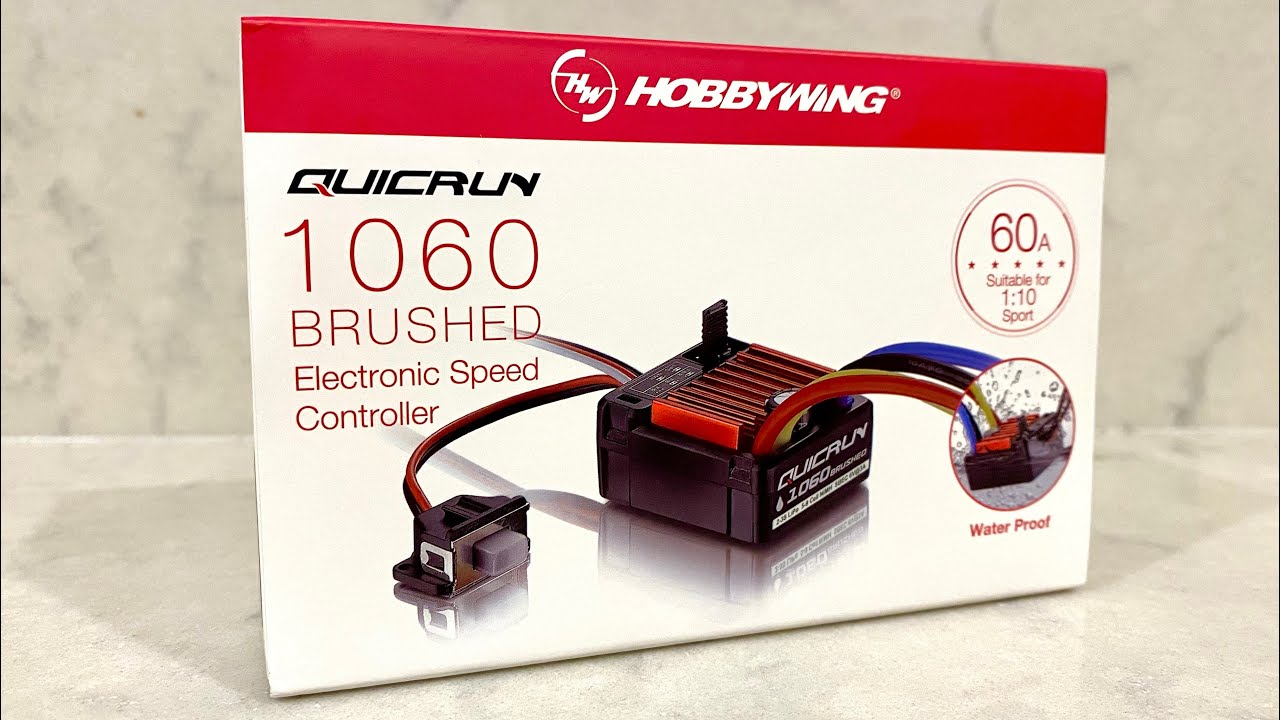 Hobbywing Quicrun 1060 Brushed ESC Unboxing & Review - YouTube
