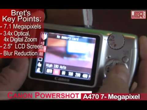 Canon Powershot A470 7 Megapixel Digital Camera - YouTube