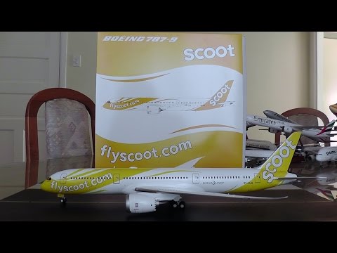 JC Wings 1:200 Scoot 787-9 Dreamliner Unboxing and Review - YouTube