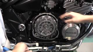 kawasaki ZEPHYR Χ バイククラッチの分解・組み立て - YouTube