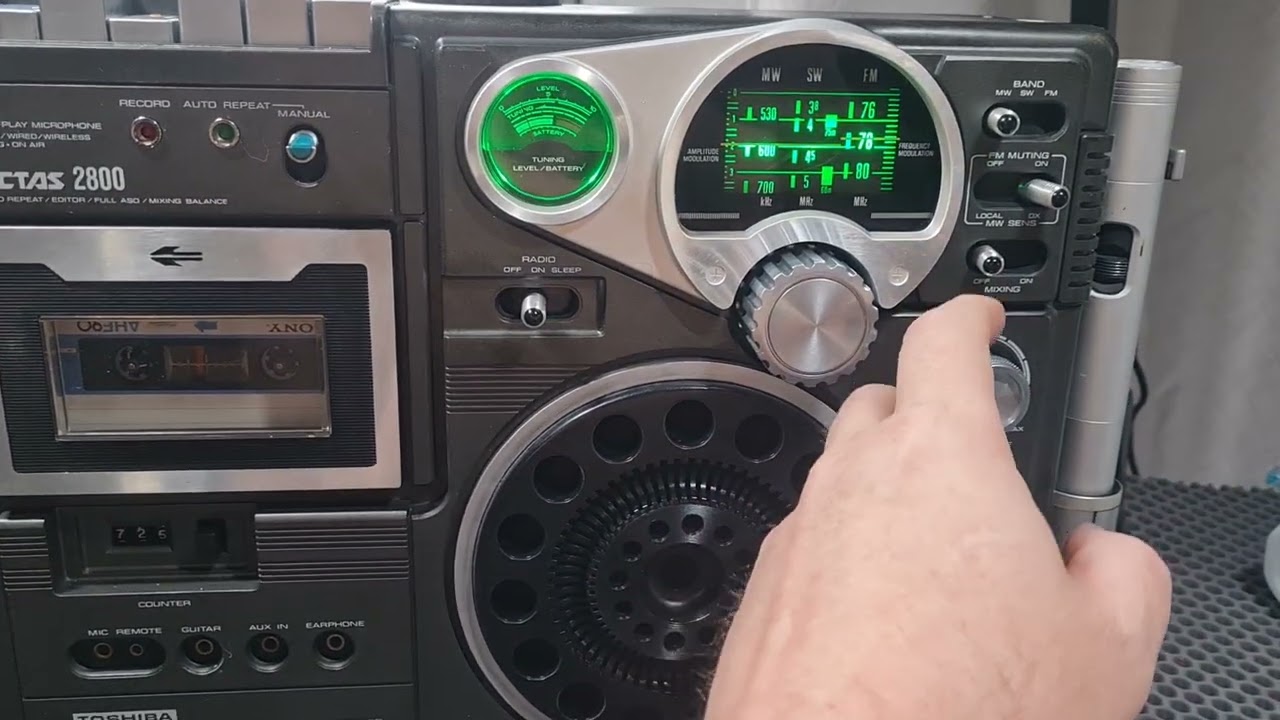 Toshiba Actas RT-2800 Parabola 1977. 220v, fix LED, Bluetooth Mod