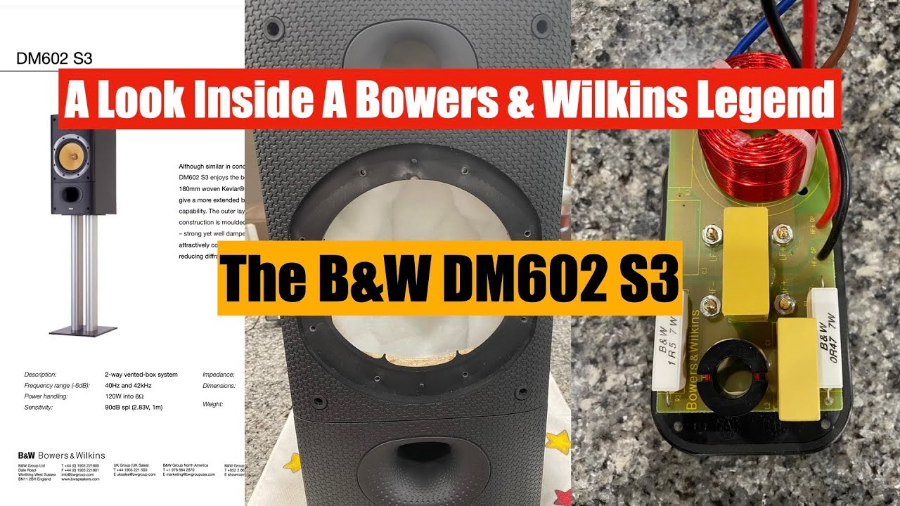 A Look Inside The B&W DM602 S3 - This speaker has a large 7