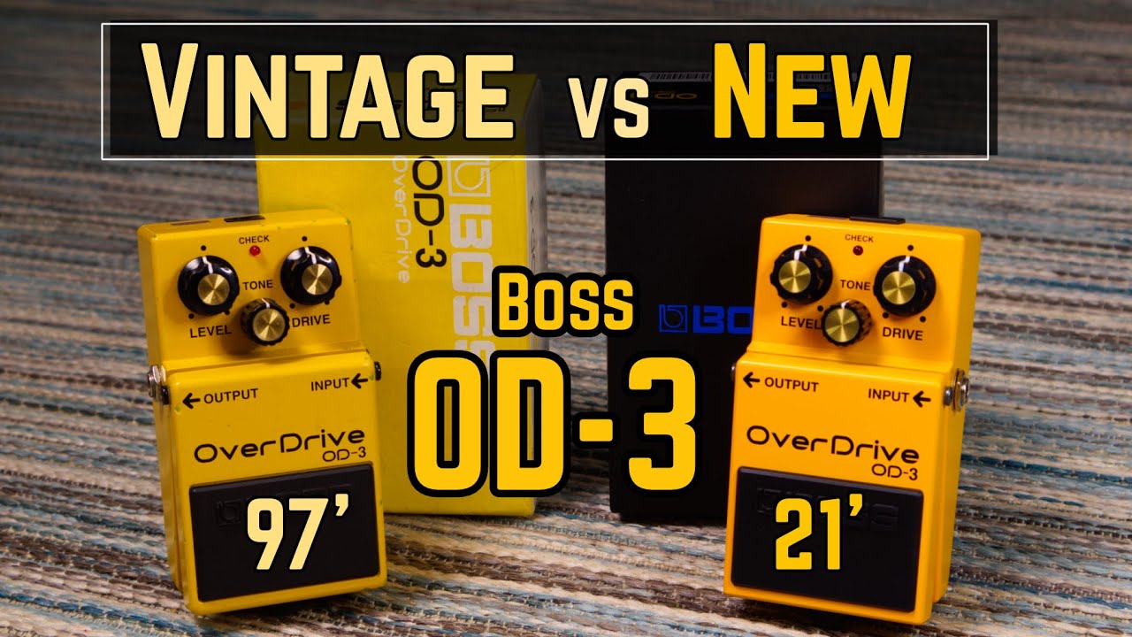 発売開始月（1997年8月）シリアルの「BOSS OD-3」の挙動をチェック