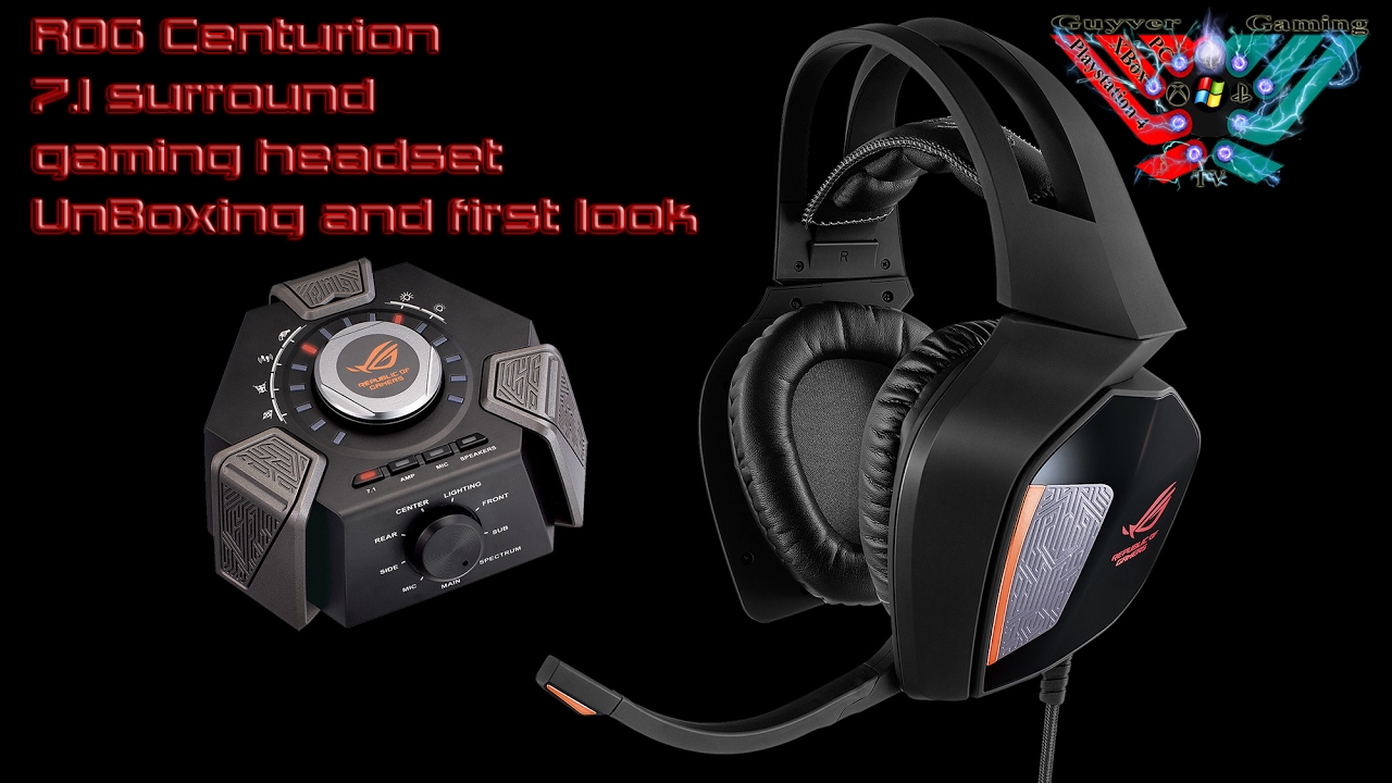 Asus ROG Centurion 7.1 surround headset unboxing - YouTube