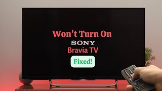 How To Fix Sony Bravia TV Not Turning ON [Won't Turn On] - YouTube