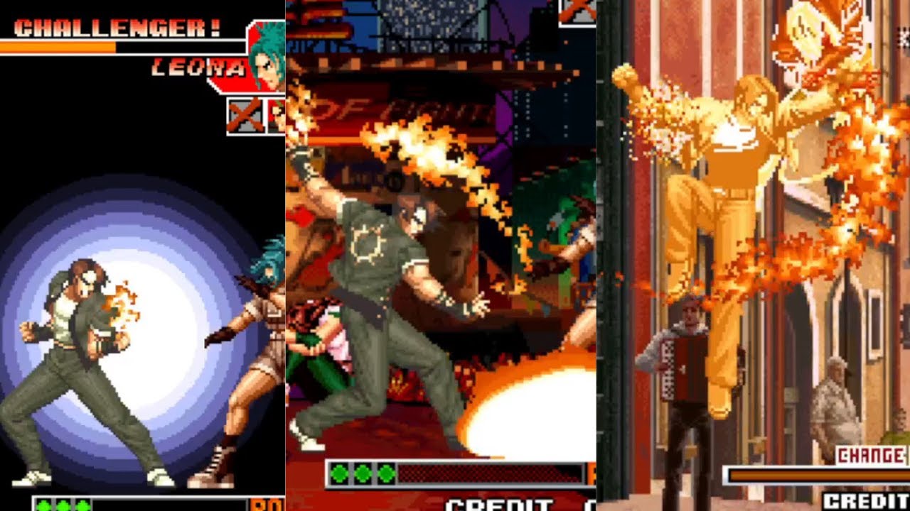 Evolution of Kyo Kusanagi Mushiki in Classic KOF - YouTube
