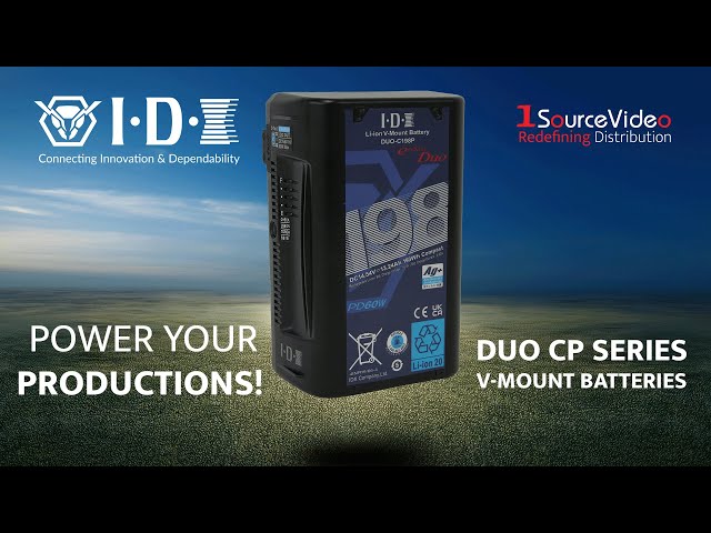 Power Your Productions with IDX's Duo CP Series V-Mount Batteries