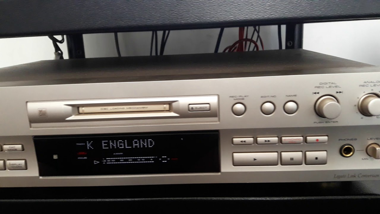 Pioneer MJ-D5 MiniDisc Recorder Japan - YouTube