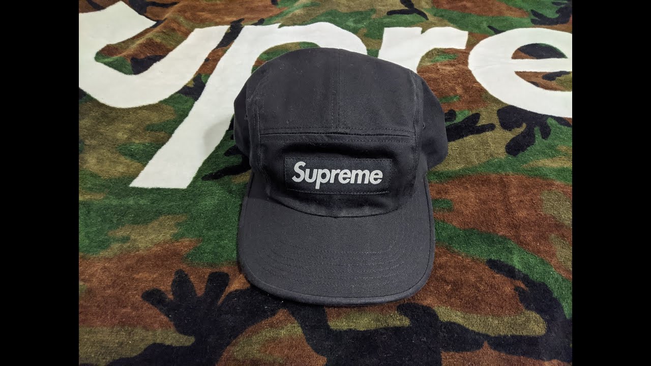 Supreme Washed Chino Twill Black Camp Cap Fall Winter 2020 Pick Up