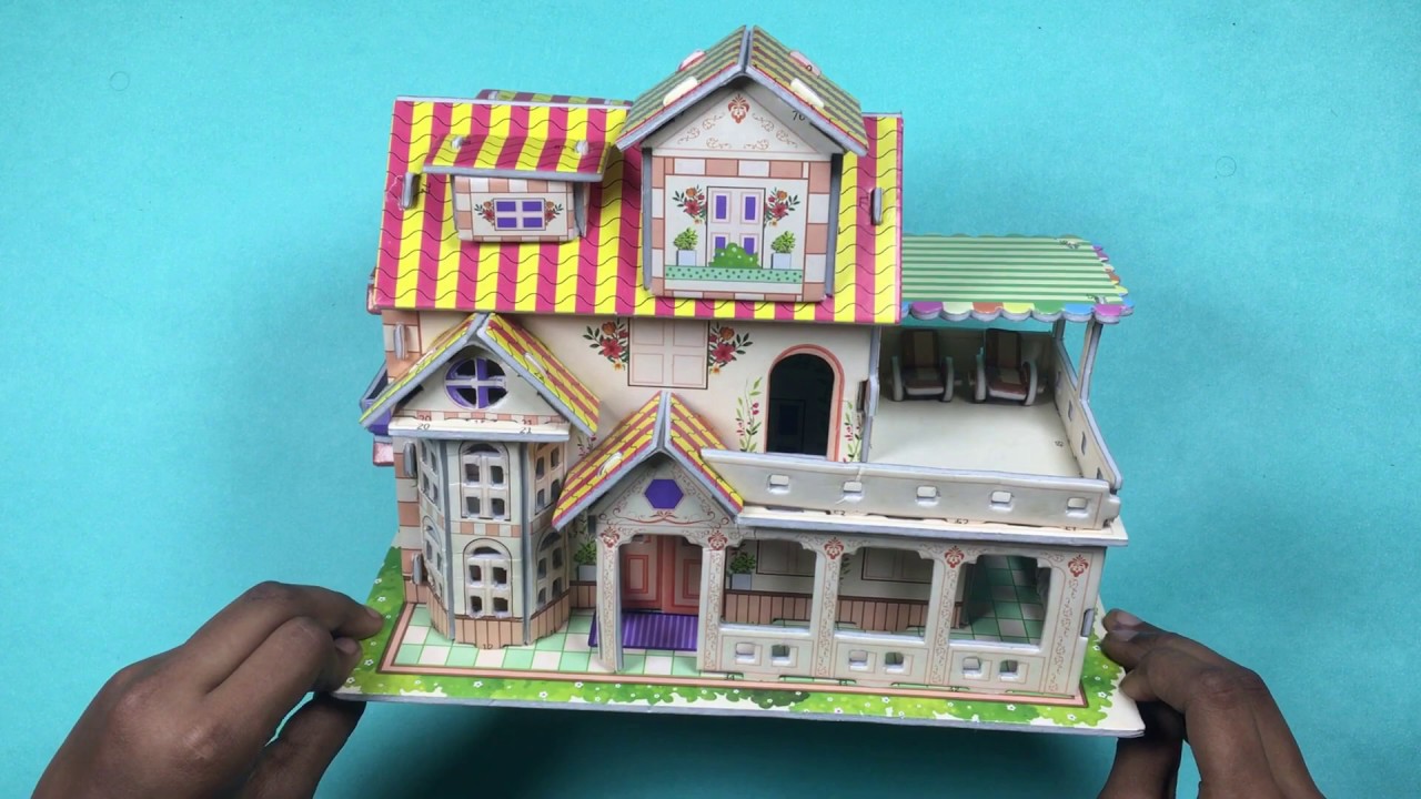 3D Puzzle - European style villa - YouTube