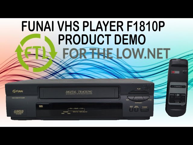 FUNAI VHS PLAYER WITH AC/DC POWER OPTION F1810P PRODUCT