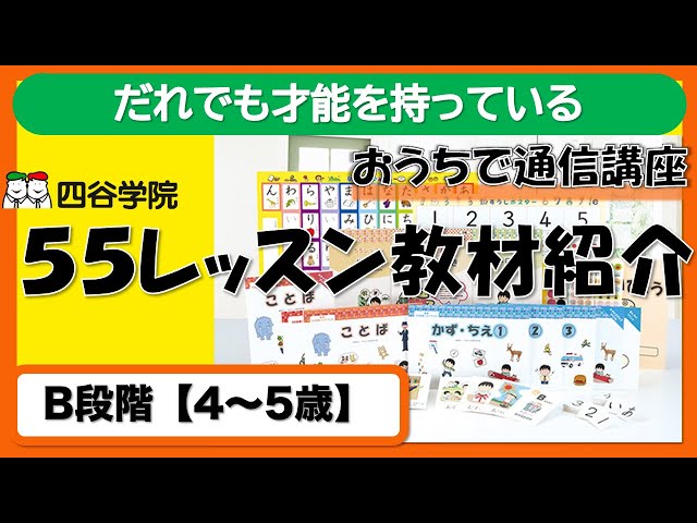 自閉症・発達障害のお子様のための家庭学習【55レッスンB段階（4～5歳