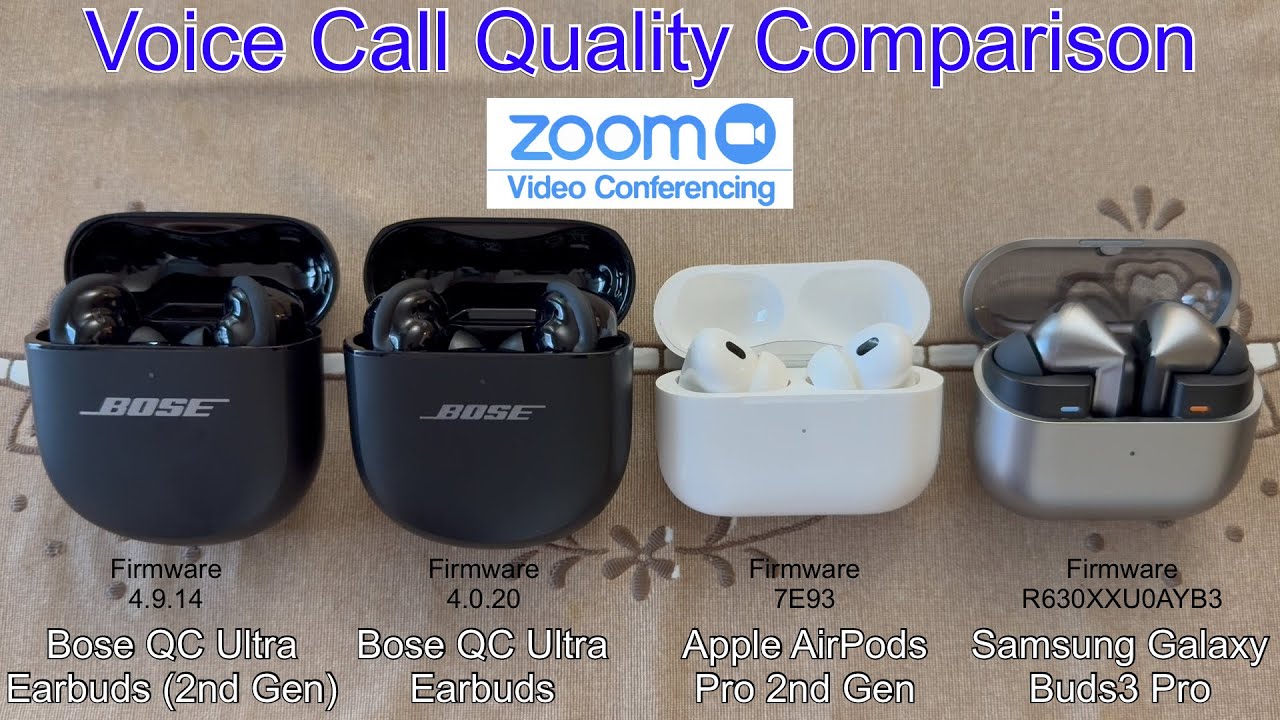 Bose QC Ultra Earbuds 2nd Gen vs 1st Gen vs AirPods Pro 2nd Gen vs