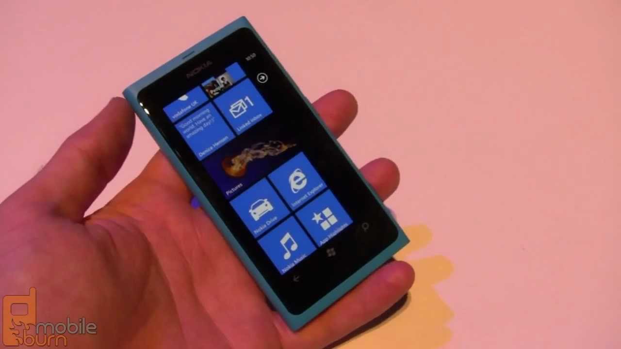 Nokia Lumia 800 Windows Phone 7.5 smartphone live hands-on - YouTube