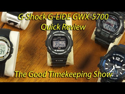 Casio G-SHOCK G-LIDE GWX-5700 Quick Review - YouTube