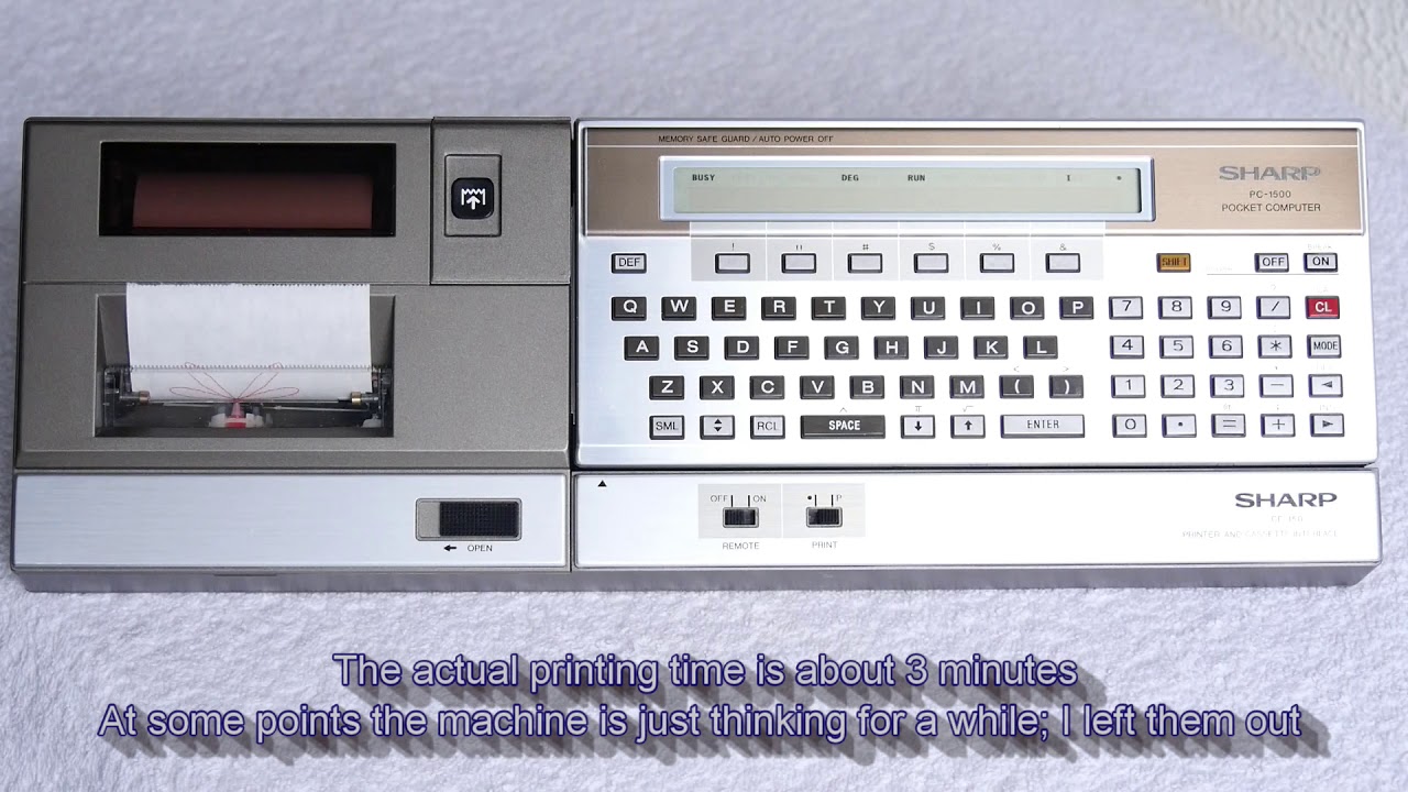 Sharp PC1500 - YouTube