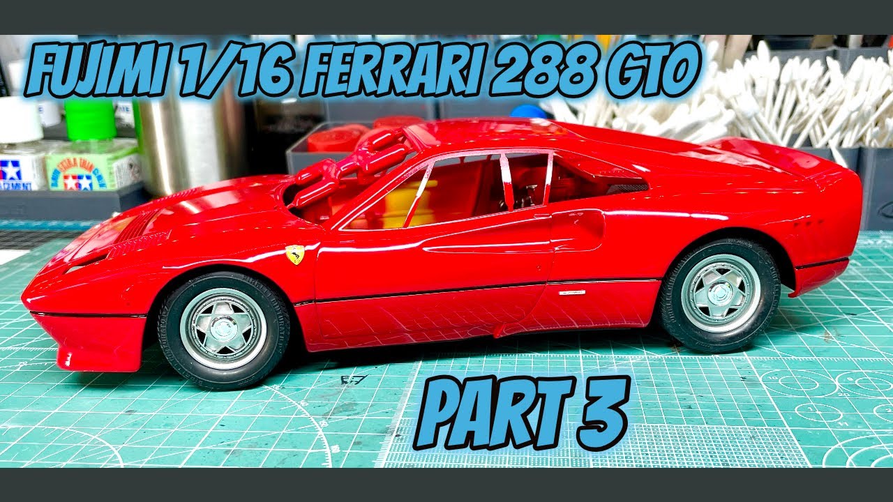 Part 3 - Fujimi 1/16 Ferrari 288 GTO Step by Step Video Build