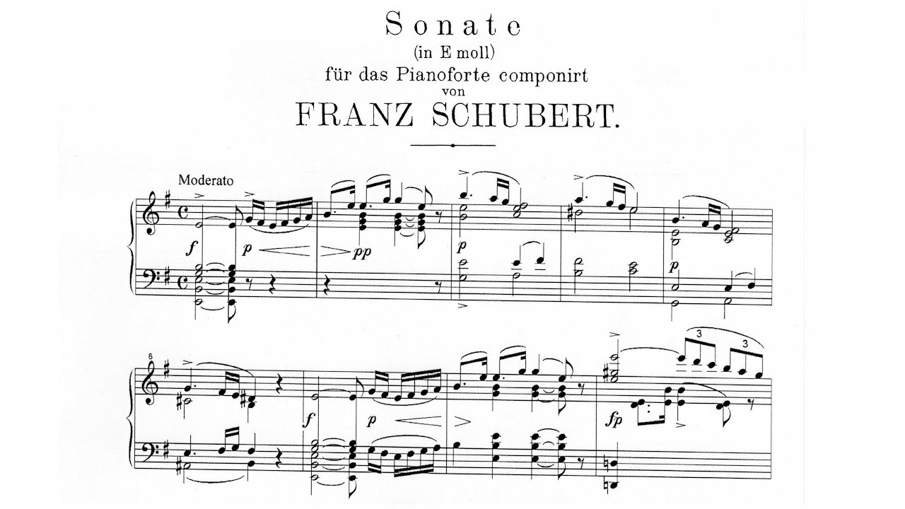 Franz Schubert - Piano Sonata in E Minor, D.566 - YouTube