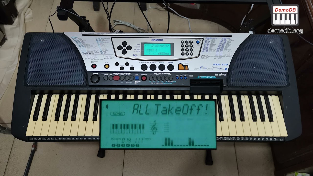 Yamaha PSR-340 Demo Songs - YouTube