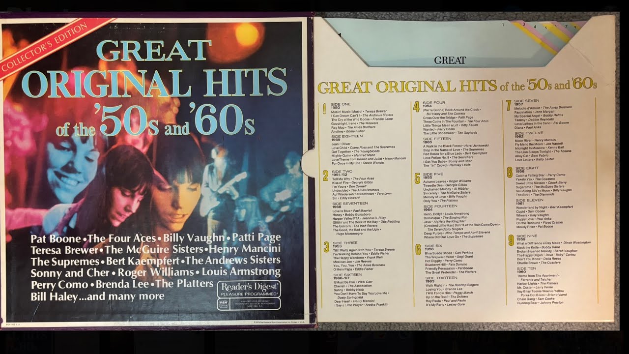 Readers Digest presents Hits from the 1950s and 60s - YouTube