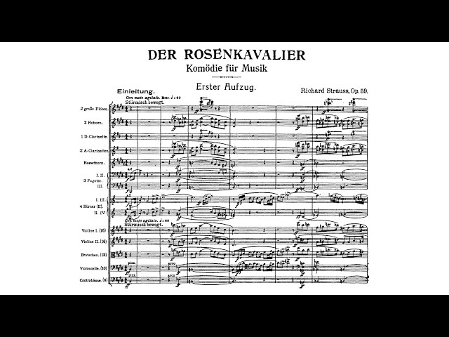 Richard Strauss - Der Rosenkavalier, Op. 59 (Audio + Full Score