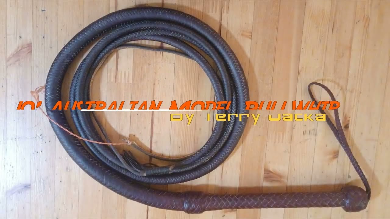 10' Australian Model Bullwhip by Terry Jacka - YouTube