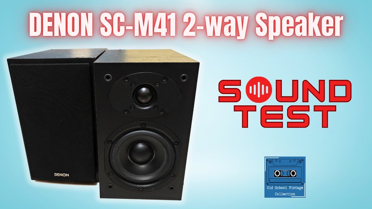 Denon SC-M41 Bookshelf Speaker Sound Test - YouTube