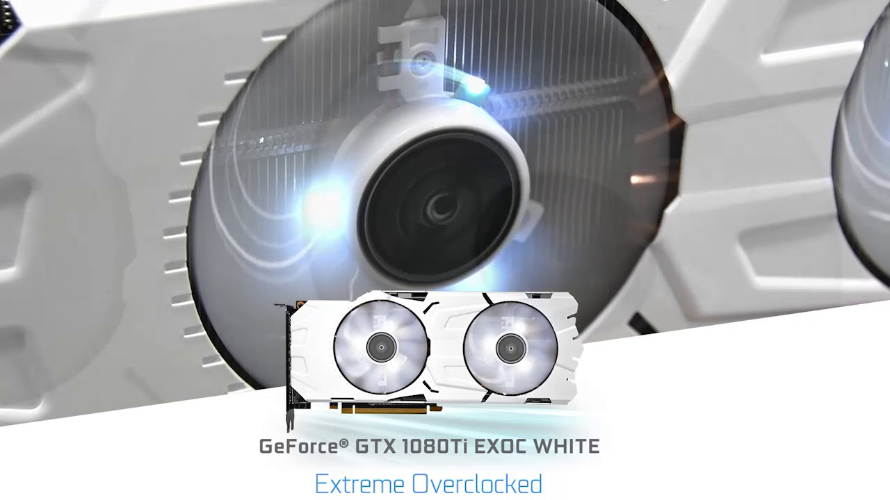 GALAX GeForce® GTX 1080 Ti EXOC White 11GB GDDR5X - YouTube