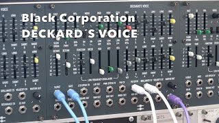 Black Corporation Deckard's Voice - Eurorack Module on ModularGrid