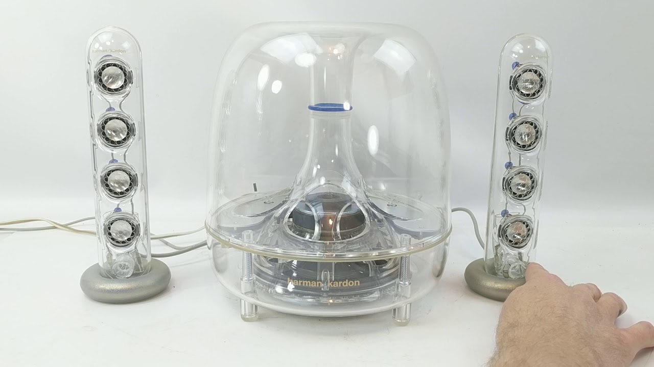 Harman Kardon Soundsticks II Transparent Clear Speakers Subwoofer