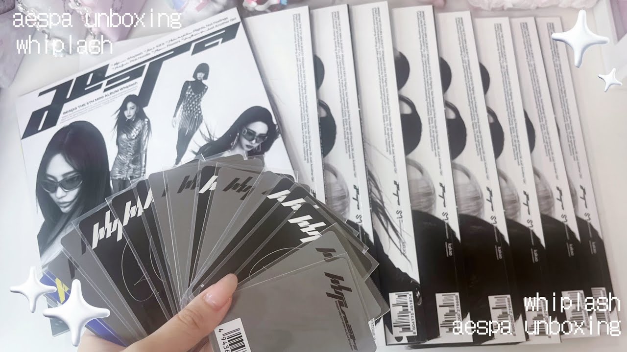 Unboxing aespa whiplash🖤God-like visuals arrived/Unboxing video