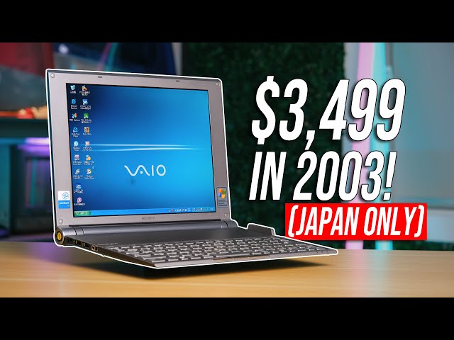 Sony's IMPOSSIBLY THIN Vaio Laptop From 2003 - X505 Extreme - YouTube