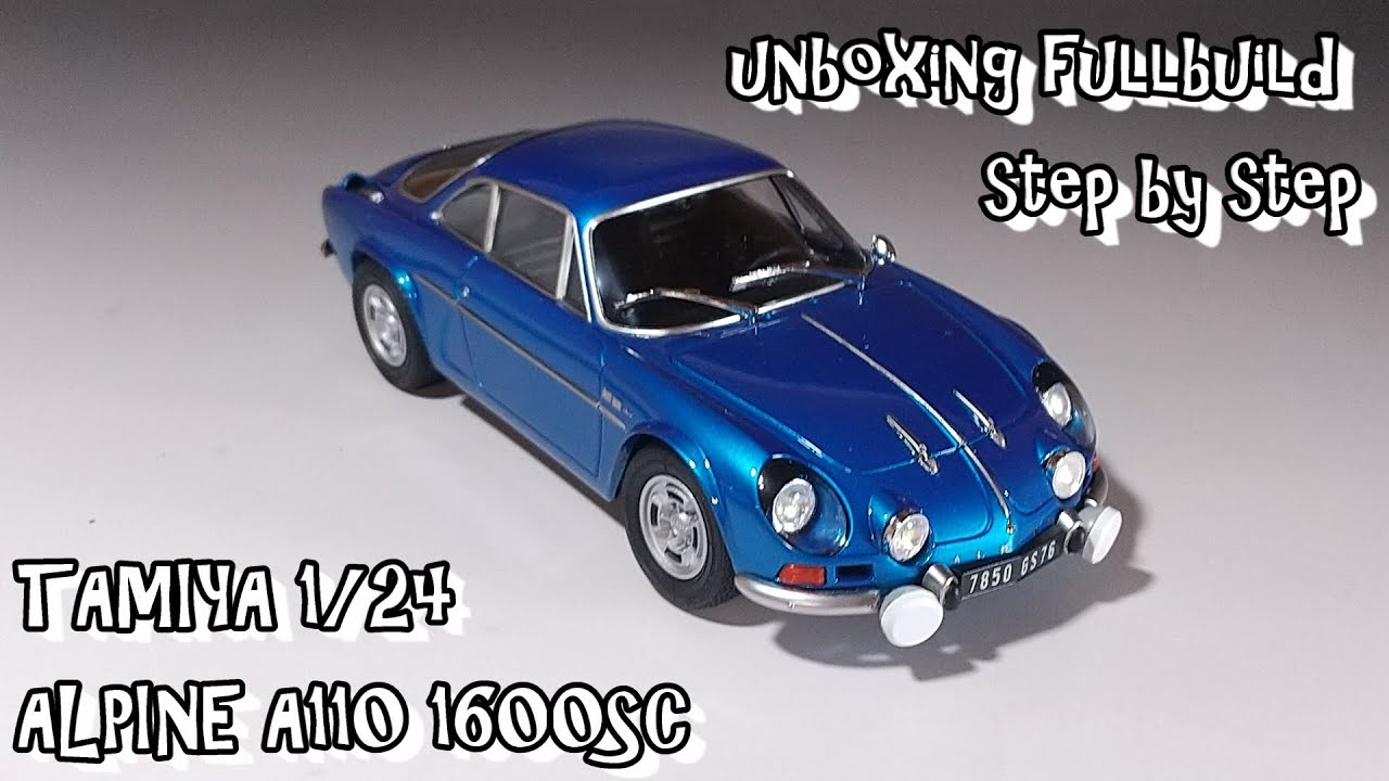 unboxing fullbuild TAMIYA 1/24 ALPINE A110 1600SC Scale Car