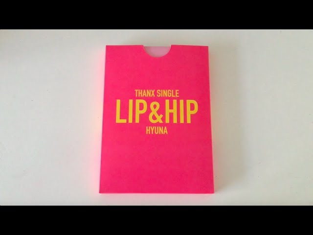 ♡Unboxing Hyuna 현아 Thanx Single Lip & Hip 립앤힙♡ - YouTube