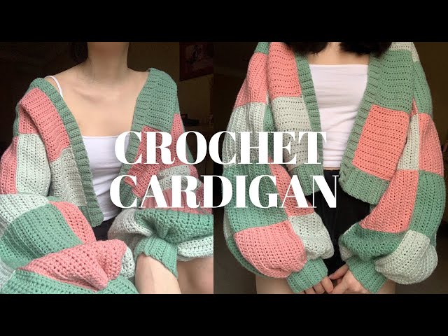 CROCHET PATCHWORK CARDIGAN | Harry Styles cardigan inspired - YouTube