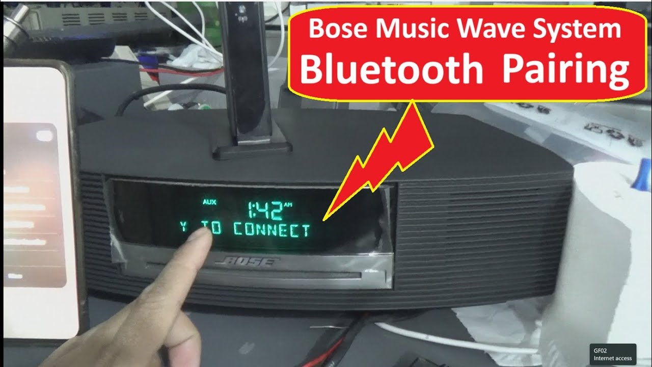 How to pair Bluetooth on Bose Music Wave System III - YouTube