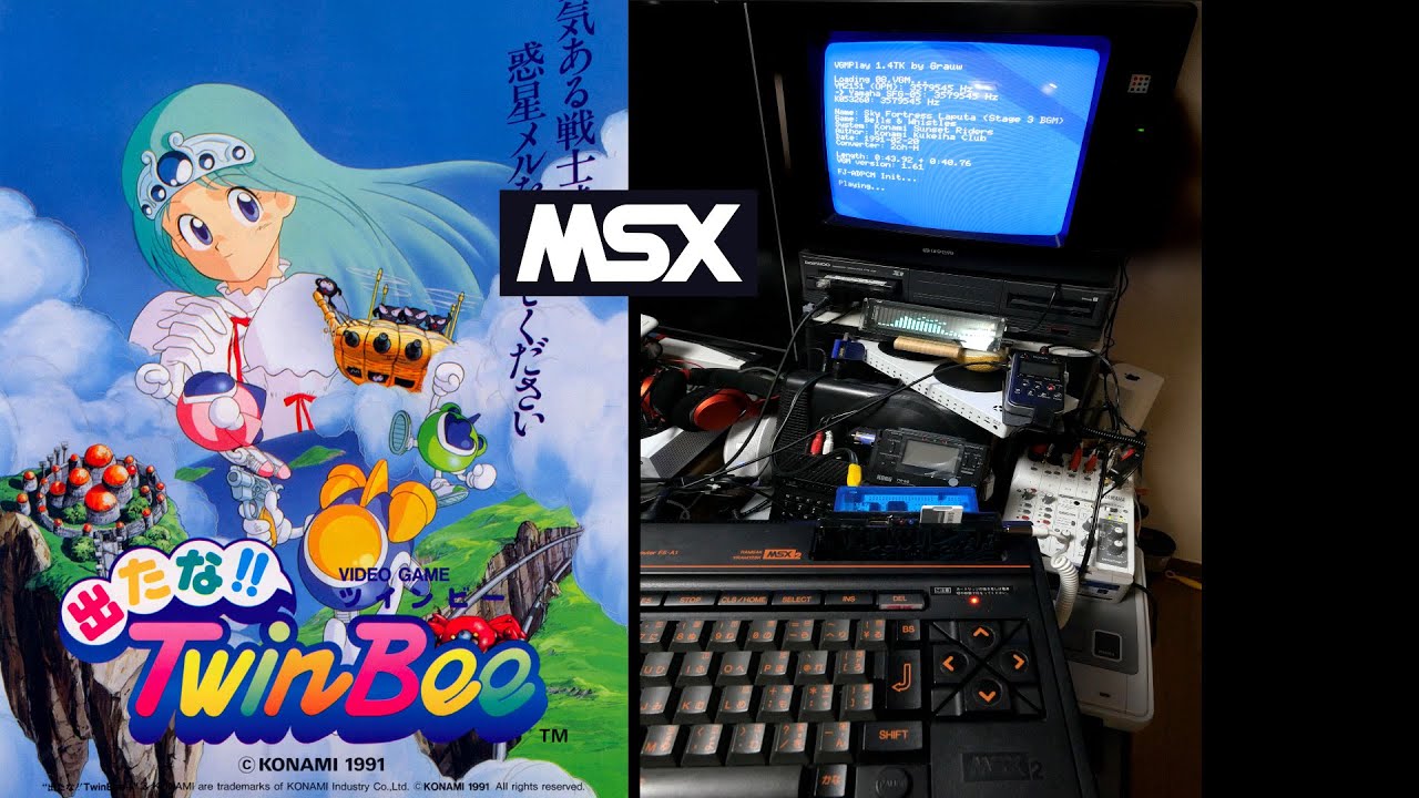 Detana!! TwinBee (Arcade YM2151 K053260) - Full Tracks Play on MSX