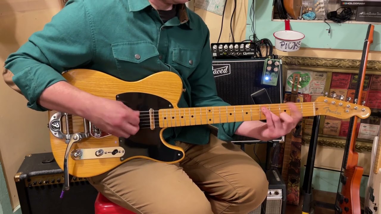 2004 Fender Japan TL-52 Bigsby-tailed Telecaster electric guitar