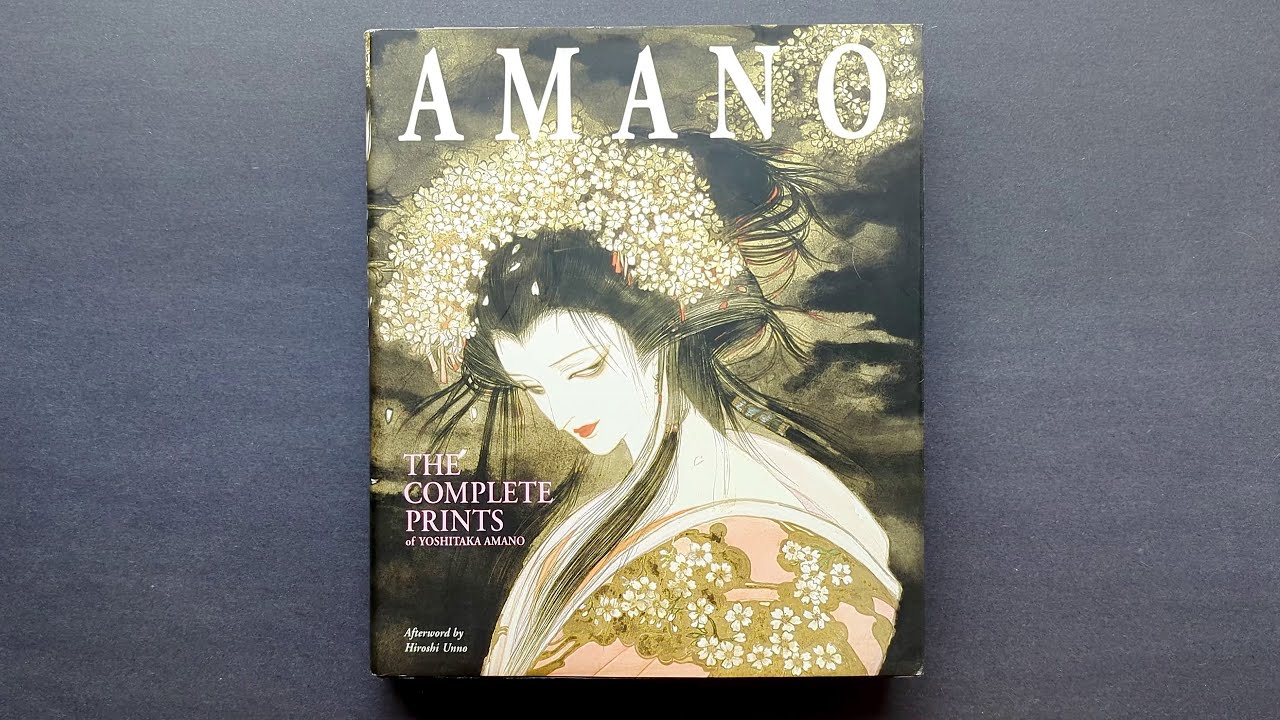 Amano - The Complete Prints of Yoshitaka Amano - ASMR audio - YouTube
