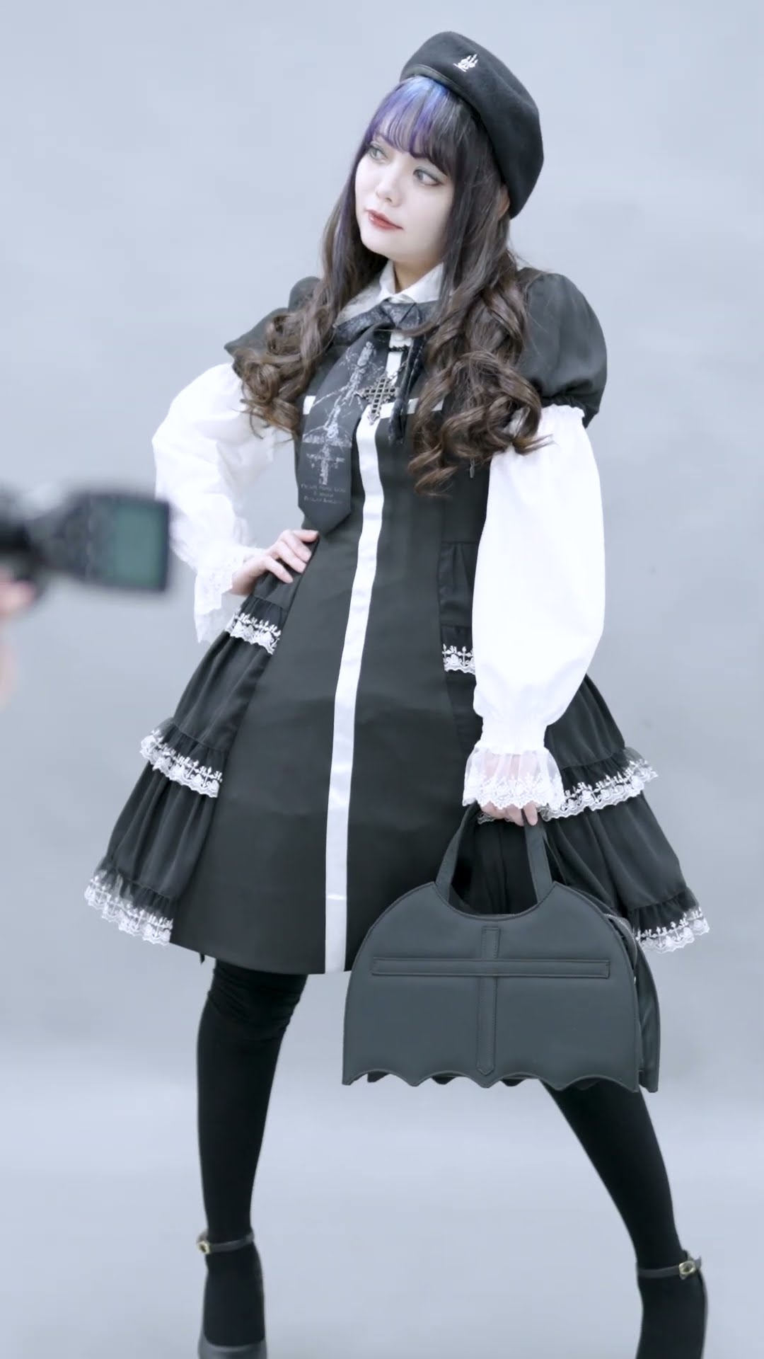 Moi-même-Moitié】Gathered Side Cross OP #モワティエ #goth #fashion