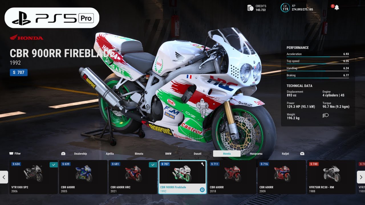 RIDE 5 | Customize Old Honda CBR900RR in to New Beast Gameplay [4K