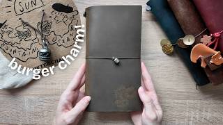 Unboxing the MOS Burger Traveler's Notebook with cute burger charm